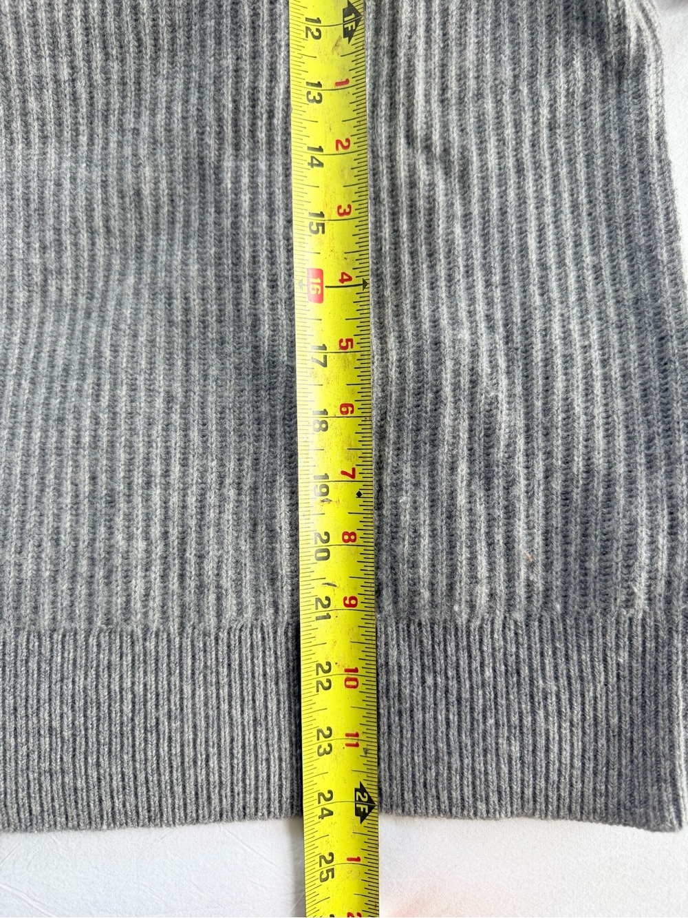 J.Crew Women’s Cashmere Ribbed Crewneck Sweater - Gray - Picture 5 of 5